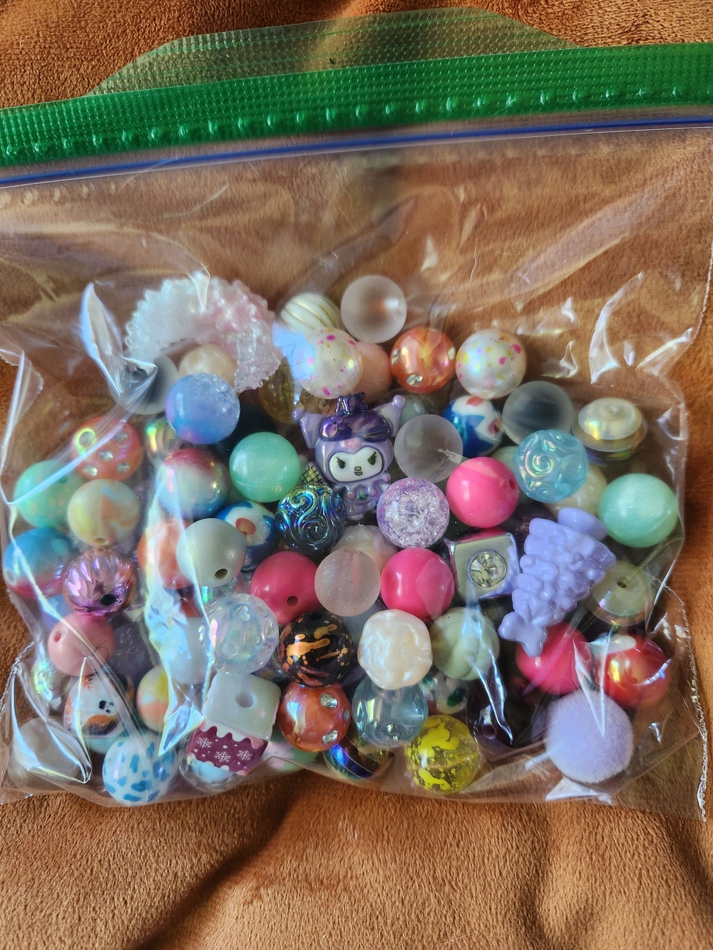 Assorted Pastel and Bright Mixed Bead Lot 16mm